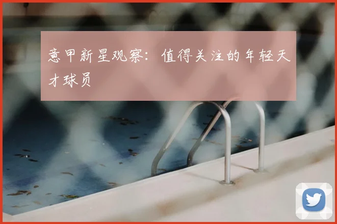 意甲新星观察:值得关注的年轻天才球员